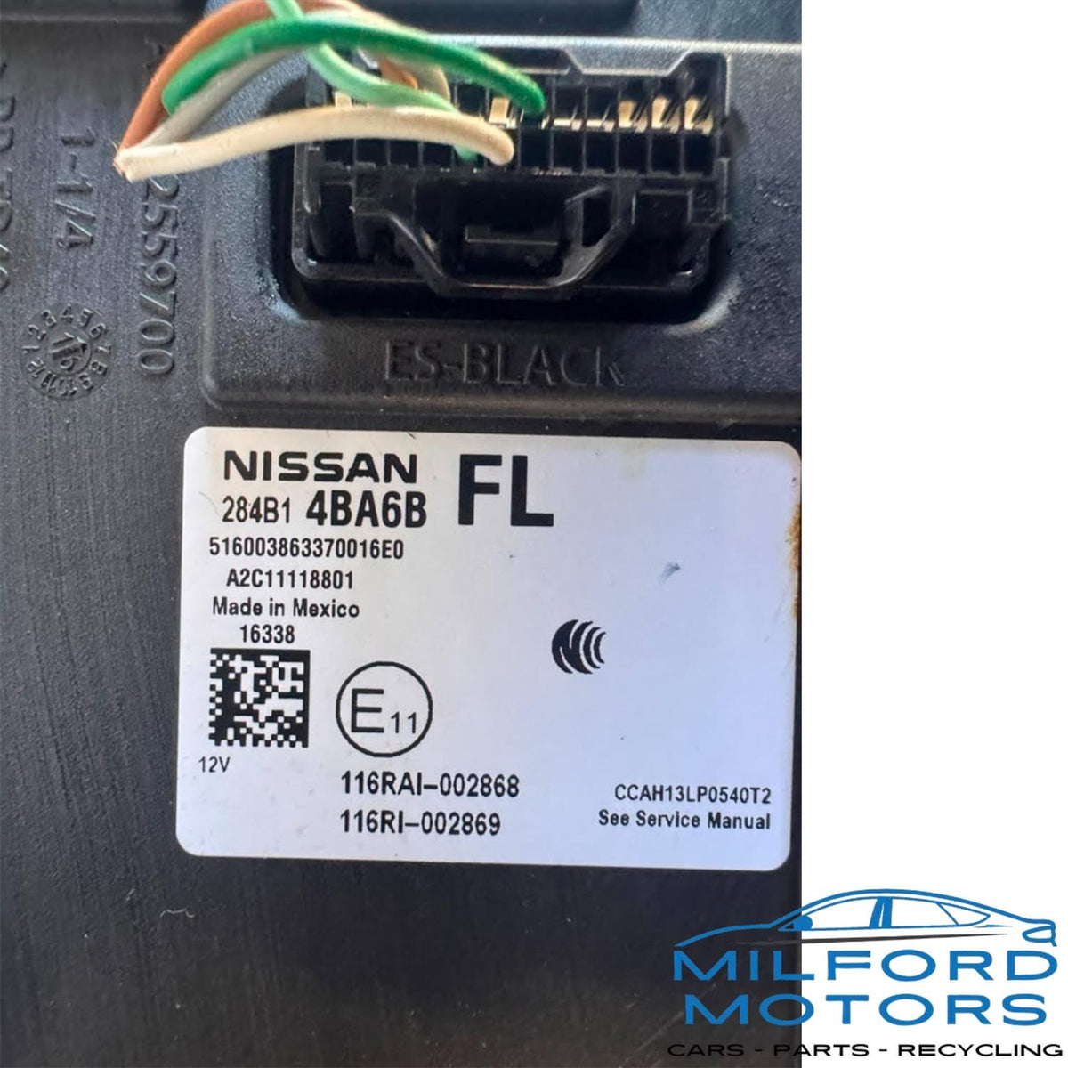Chassis Body Control Module Fits 2017-2018 Nissan Rogue Qashqai 2.5L 284B14BA6B