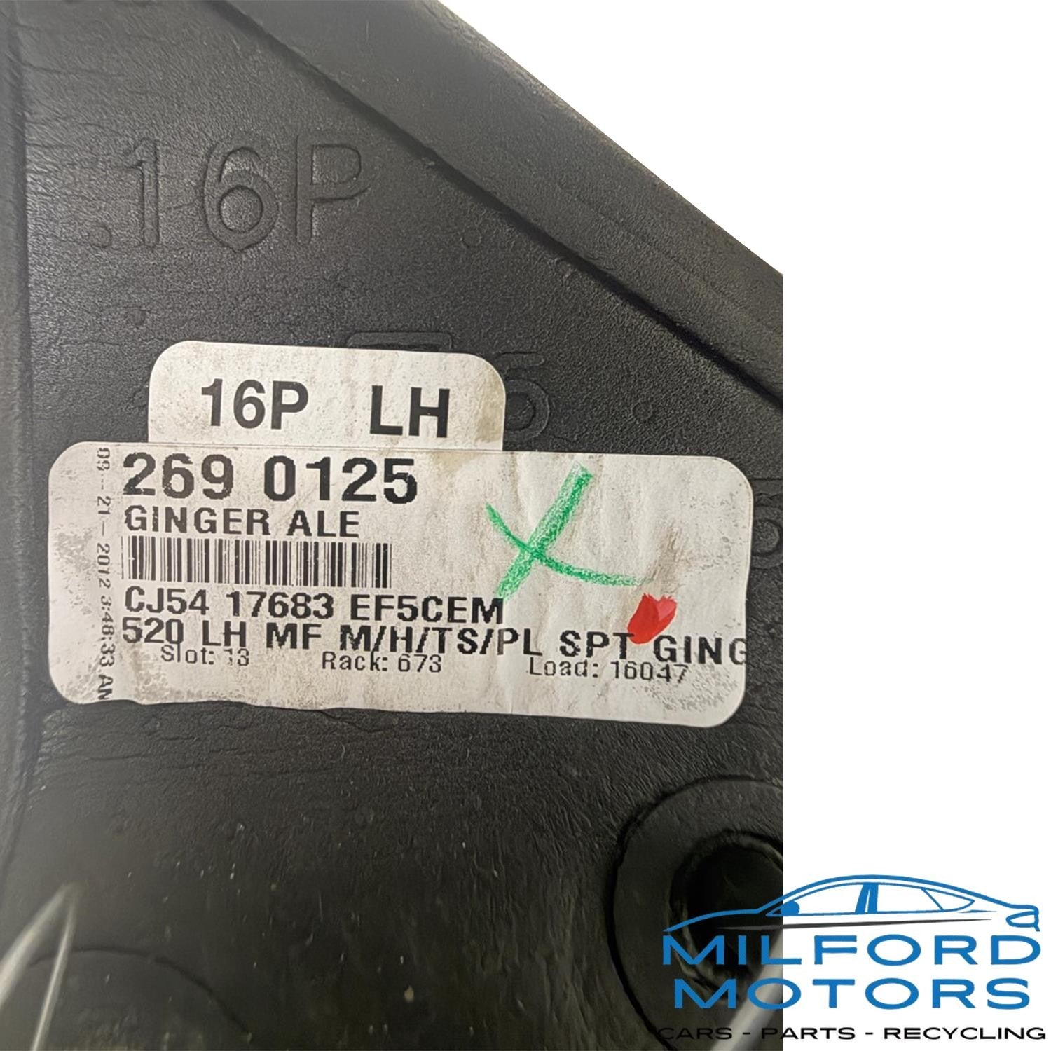 Front Driver Side Door View Mirror Fits 2013 Ford Escape SEL 1.6L