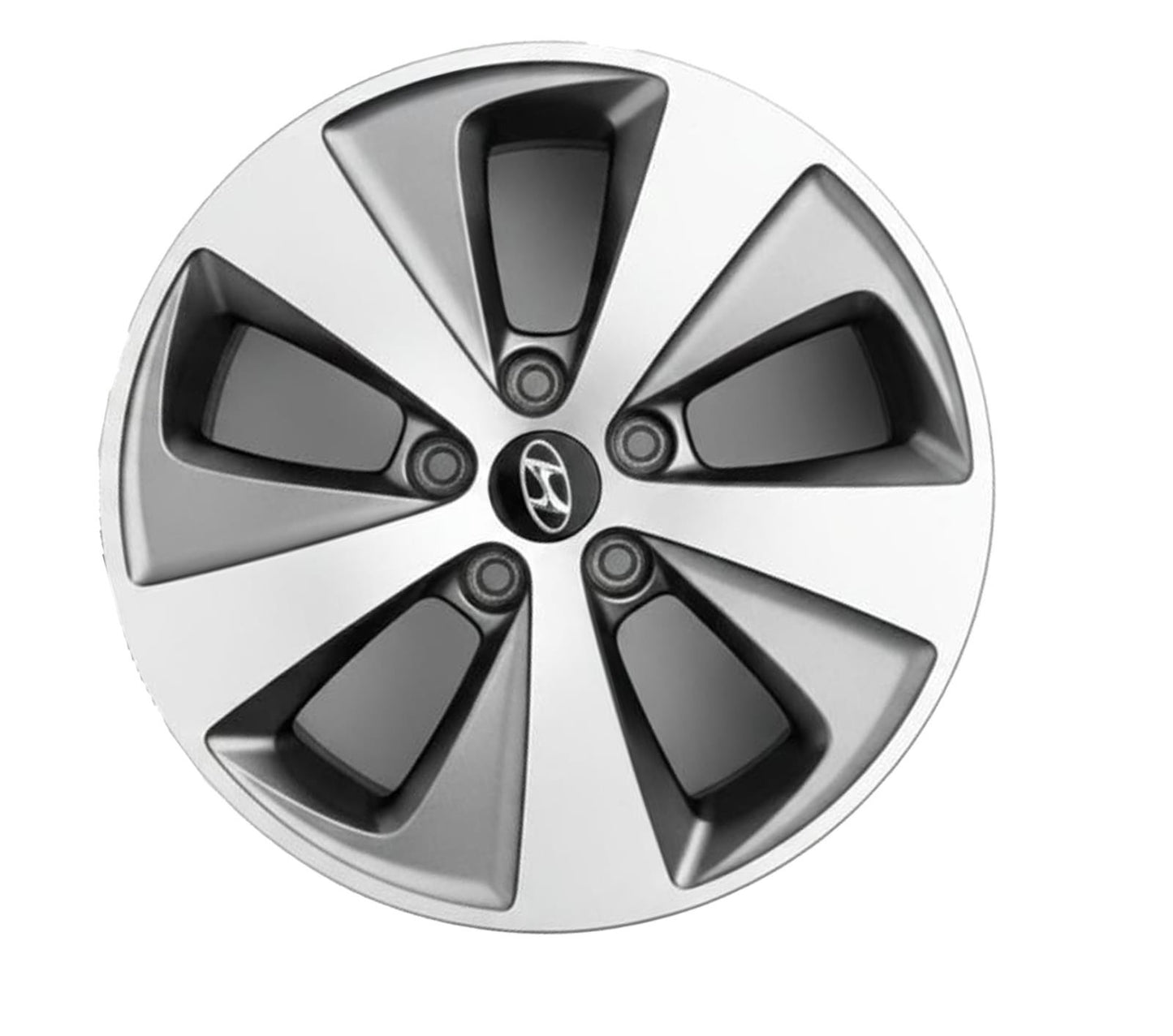 OEM Alloy Wheel Rim 11-12 17"  5-Spoke Fits 2011-2012 Hyundai Sonata Hybrid