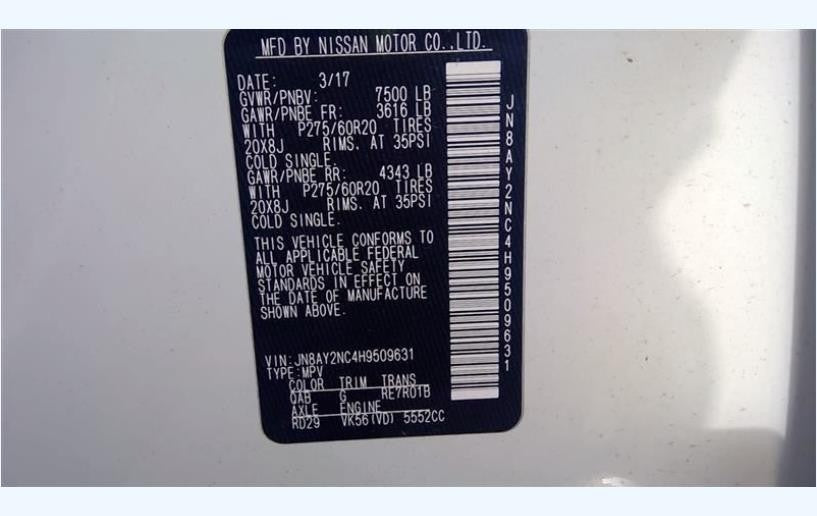 Passenger Side Front Door Electric Fits 11-24 Nissan Armada Infiniti QX56 QX80