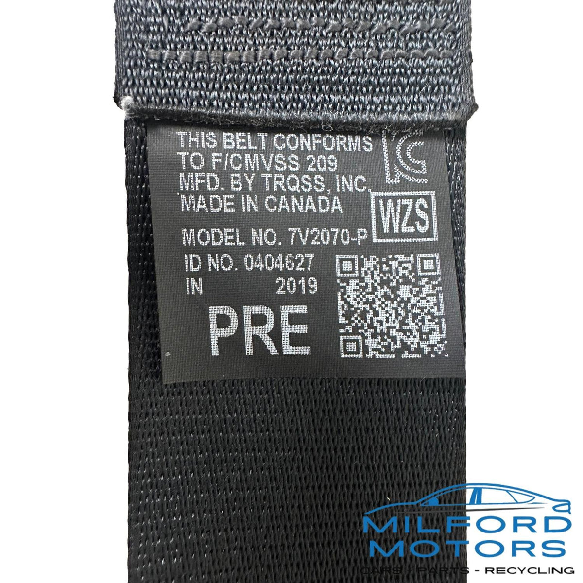 Black Front Seat Belt  Fits 2018-2025 Corolla Cross Camry Corolla RAV4 2.5L