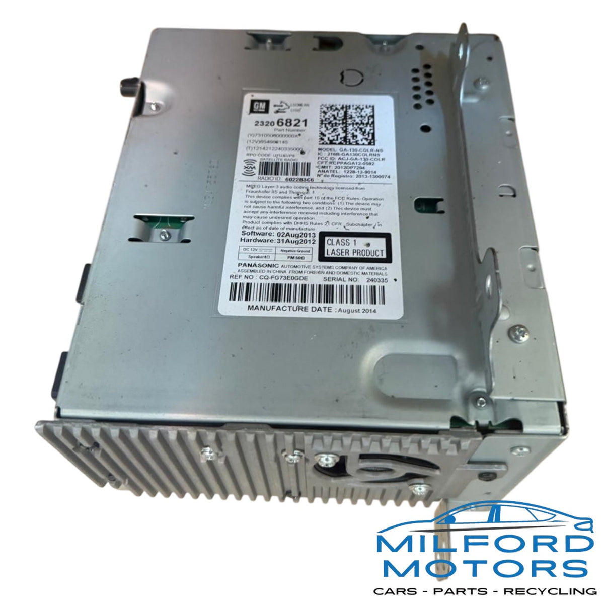 Audio Equipment Radio Receiver w/ Mylink UP9 Opt Ufu - 2014 Chevy Cruze Equinox