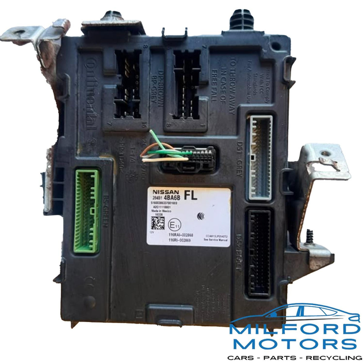 Chassis Body Control Module Fits 2017-2018 Nissan Rogue Qashqai 2.5L 284B14BA6B
