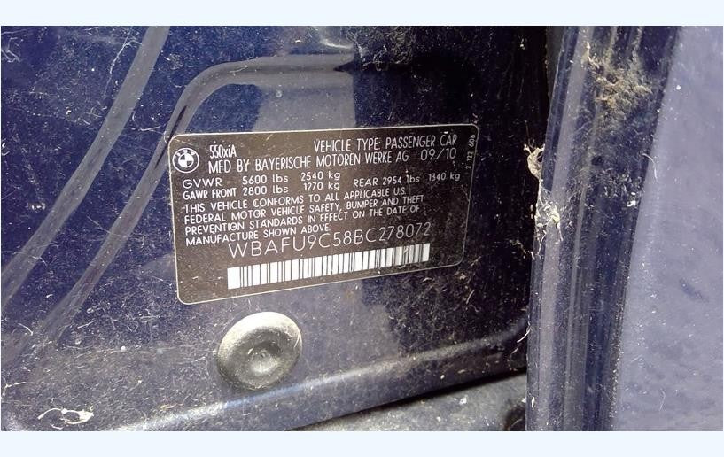 Left Side Front Electric Door Assembly Fits 11-16 550i 528i 535i Active Hybrid 5