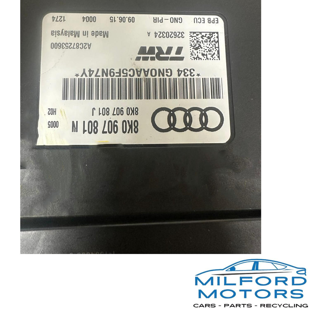 Parking Brake Control Module (RH) Fits 2013-2017 AUDI A4 A5 Q5 RS5 S5 8K0907801N