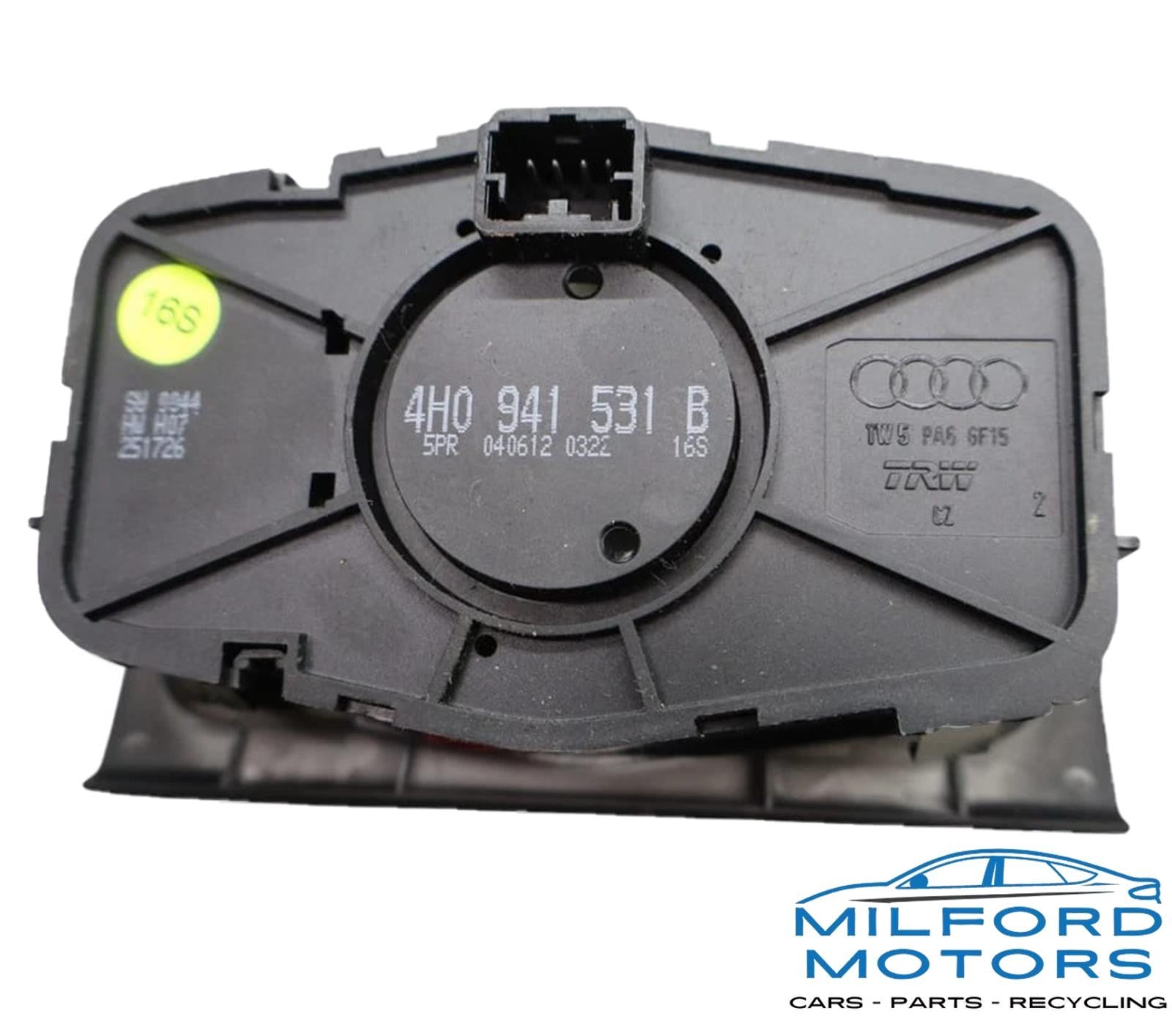 Fog Light Headlight Switch Fits 2015 Audi A8 L 4.0T Quattro Sedan V8 4H0941531