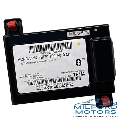 Chassis ECM Communication Bluetooth - 2010 Acura TSX Sedan 2.4L 39770-TP1-A010