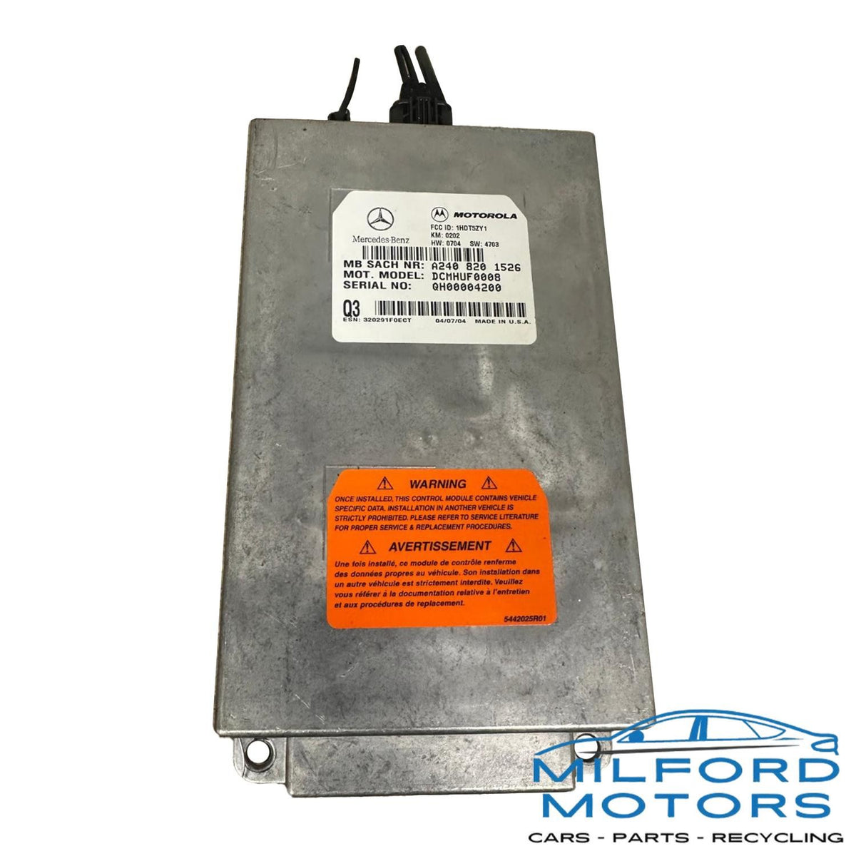 Chassis ECM Communication Control Module Fits 2003-2009 CL-Class E-Class S-Class