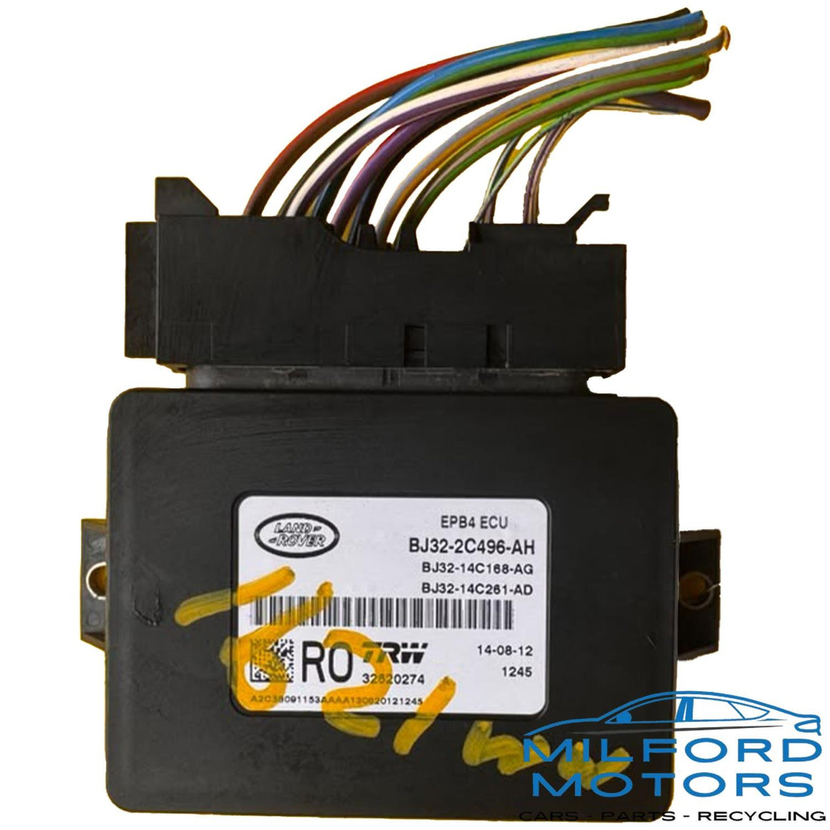 Parking Brake Control Module Fits 2013 Land Rover Range Rover Evoque BJ322C496AH