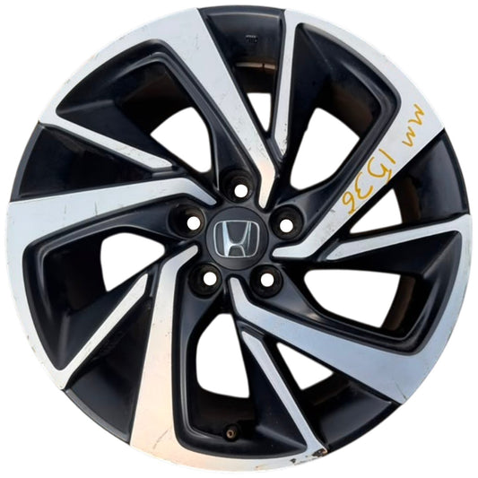 18x7-1/2 10-Angle Spoke Allloy Wheel Rim Fits 2019-2021 Honda HR-V Sport 1.8L