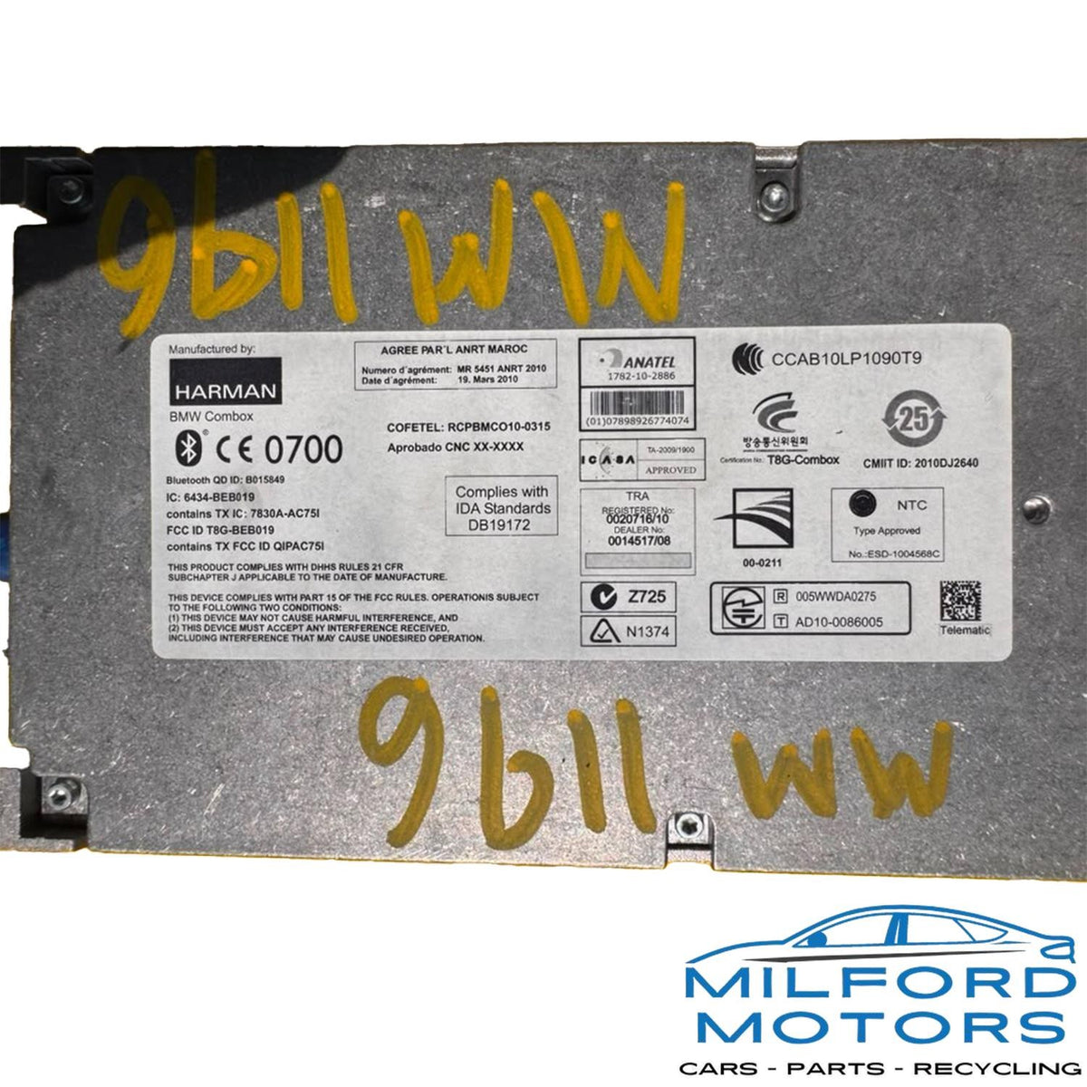 Communication Control Module Fits 2007-2011 BMW 323i 328i 335i 535i 750i 760i M3