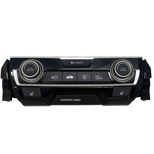 Black Automatic Temperature Control  Fits 2016-2018 Honda Civic Sedan 1.5L