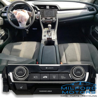 Black Automatic Temperature Control  Fits 2016-2018 Honda Civic Sedan 1.5L