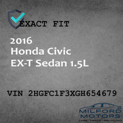 Black Automatic Temperature Control  Fits 2016-2018 Honda Civic Sedan 1.5L