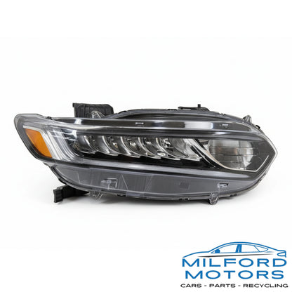 USED Passenger Side Headlight LED High-Beam  Fits 18-2022 Honda Accord LX 1.5L
