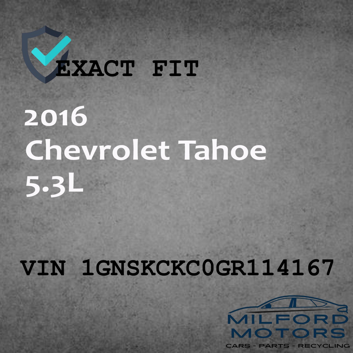 Electronic Control Module (ECM)  Fits 2015-2016 Chevrolet Tahoe 5.3L