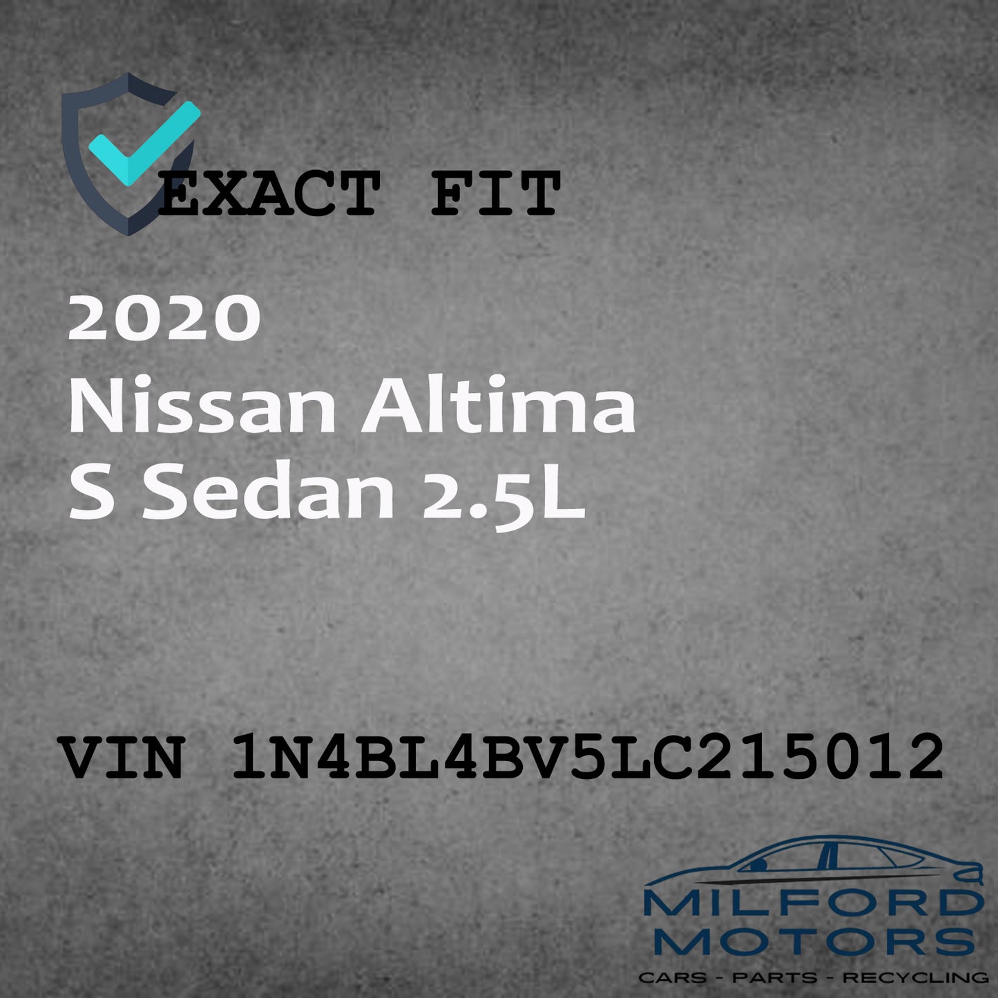 Engine ECM Valve Control  Fits 2019-2021 Nissan Altima 2.5L
