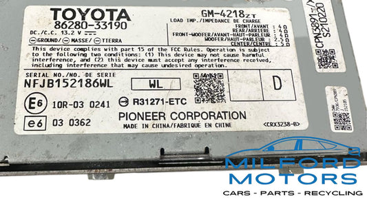 Used Audio Equipment Radio Amplifier 2013-2014 Lexus ES350 Sedan 3.5L