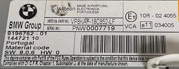 OEM Audio Equipment Radio Receiver AM/FM/CD Fits 2008-2010 BMW 528i xDrive