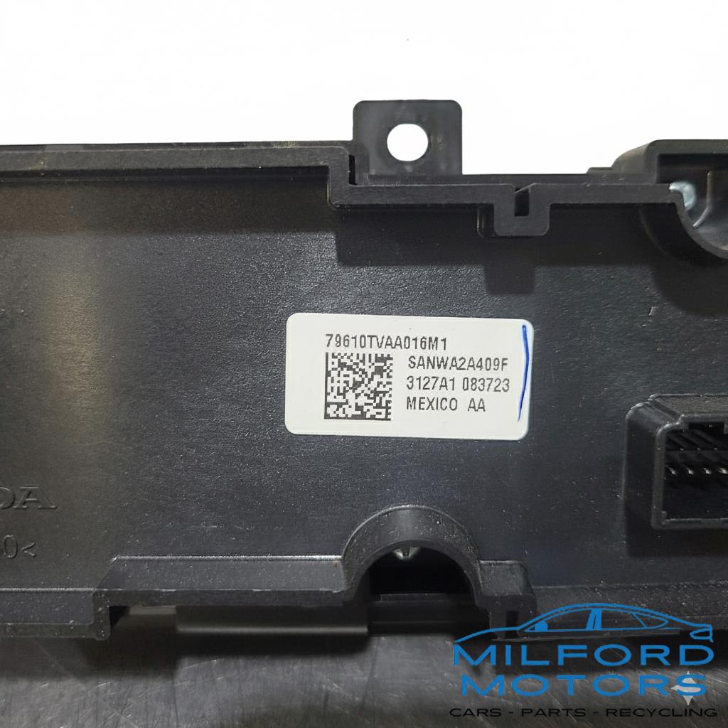 Black Automatic Temperature Control Fits 2018-2020 Honda Accord 1.5L