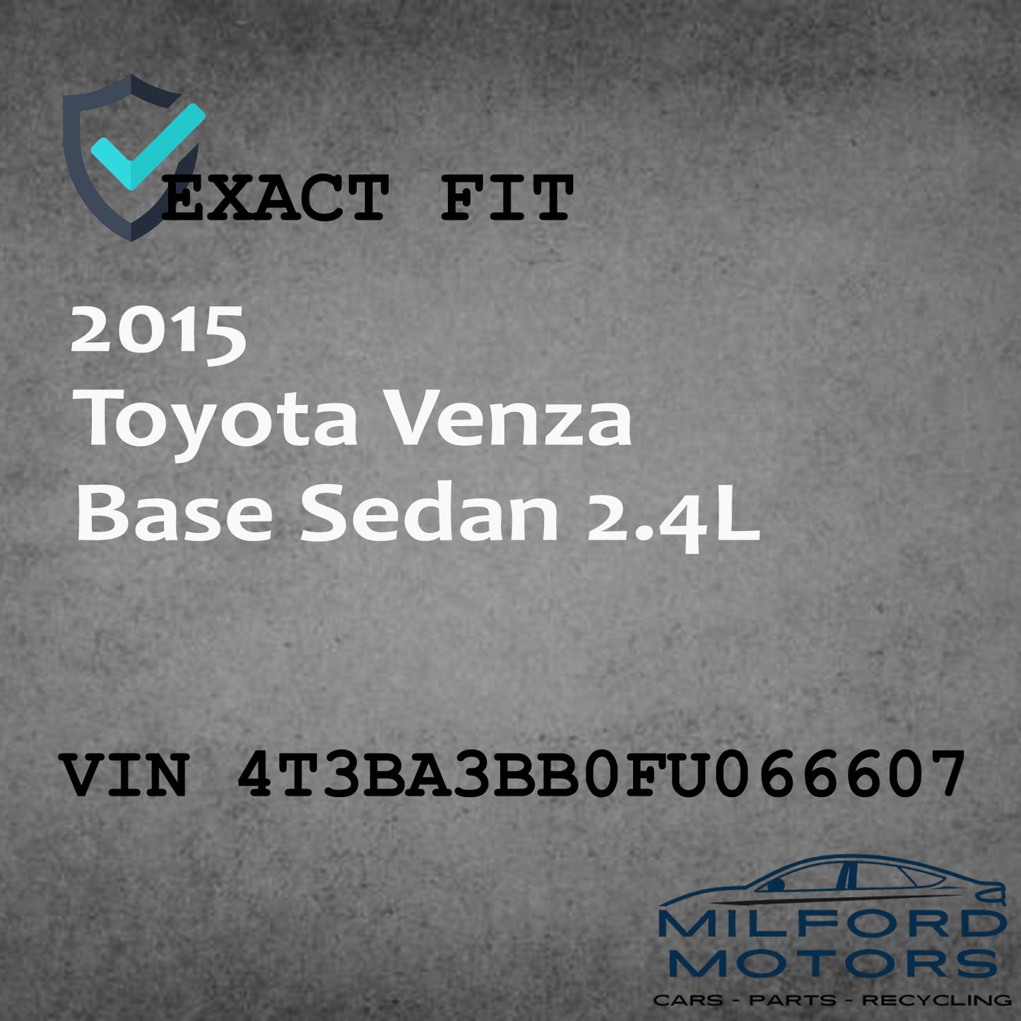 Engine ECM Electronic Control Module  Fits 2015-2016 Toyota Venza 2.7L