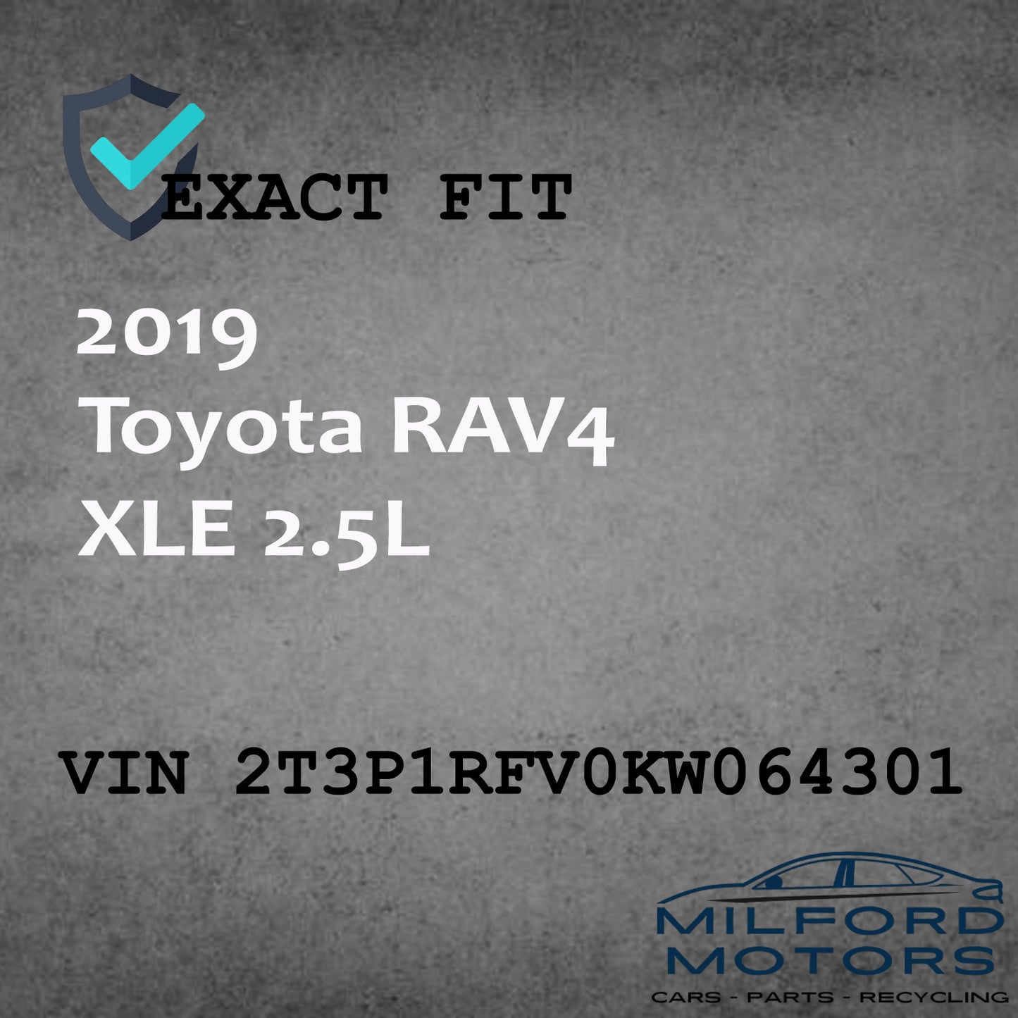 Passenger Side Tail Lamp Quarter Panel Mounted  Fits 2019-2024 Toyota RAV4 2.5L