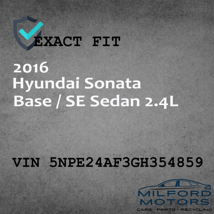 Driver Side Tail Light Lid Mounted Fits 2015-2017 Hyundai Sonata 2.4L