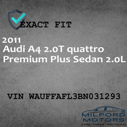 Passenger Side LED Tail Lamp LID Mounted  Fits 2010-2012 AUDI A4 S4 Sedan 2.0L