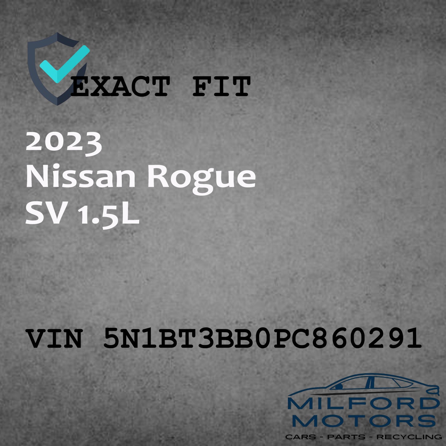 LH Rear Quarter Flare Trim  Fits 2023 Nissan Rogue SV 1.5L