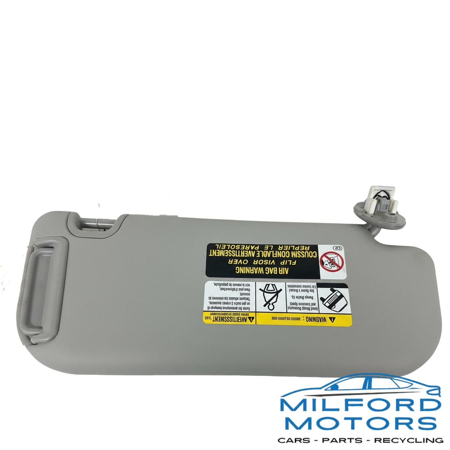 Gray Passenger Side Sun Visor w/ Illuminated Mirror  Fits 2019-2024 RAV4 2.5L