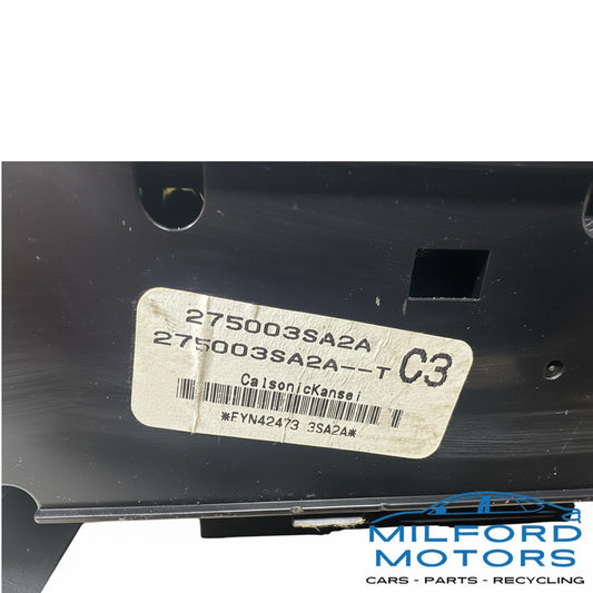 Single Zone Black Temperature Control  Fits 2013-2014 Nissan Sentra Sedan 1.8L