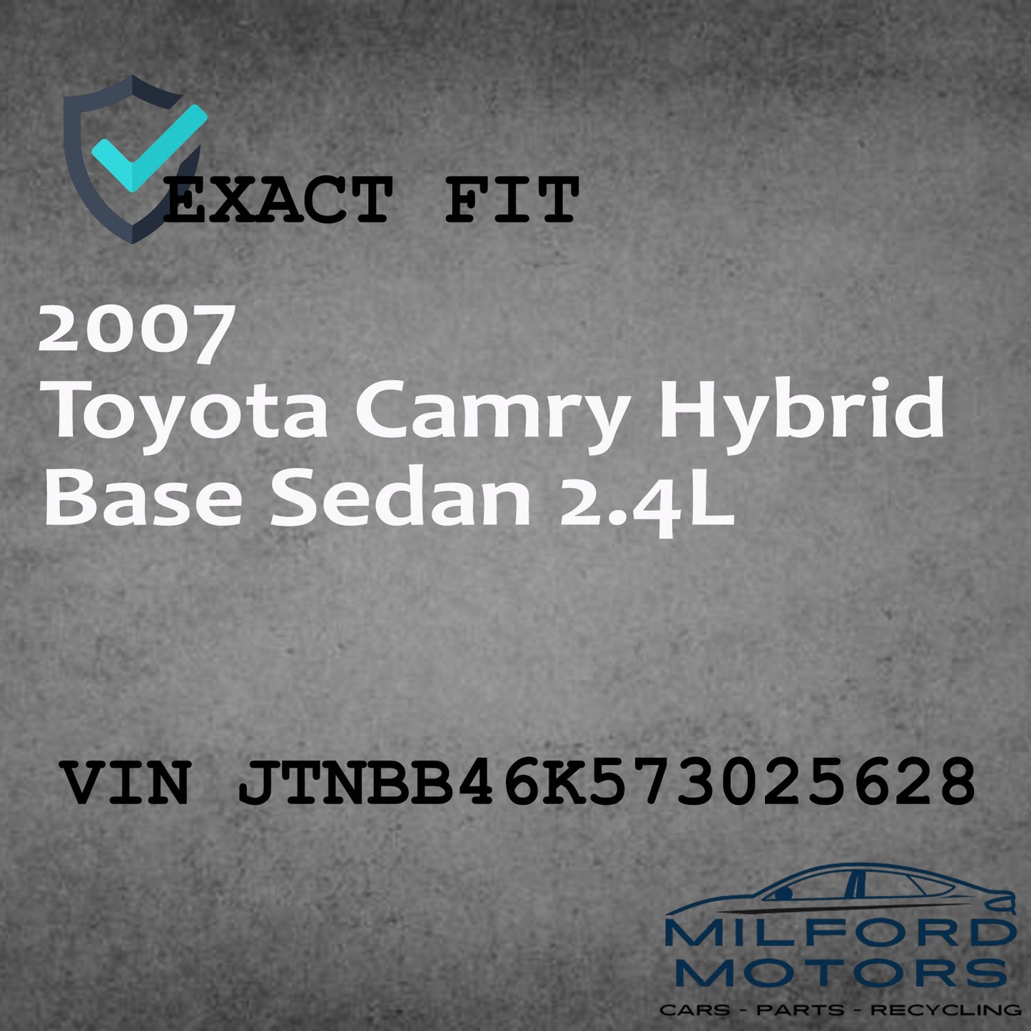 Audio Equipment Radio Receiver CD  Fits 2007-2009 Toyota Camry Hybrid 2.4L