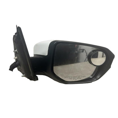 White Passenger Side Mirror Non-heated  Fits 2018-2021 Honda Civic 2.0L