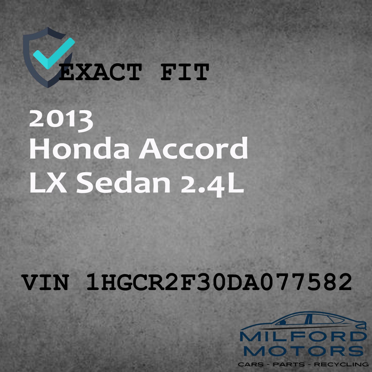 Instrument Speedometer Head/Cluster Fits 2013-2014 Honda Accord 2.4L