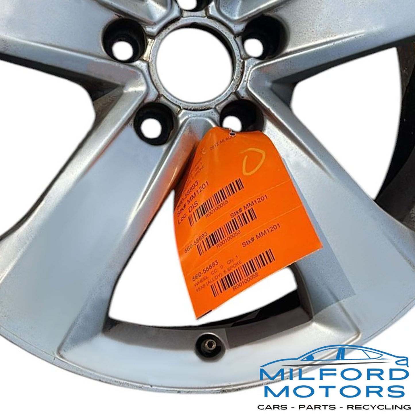 Alloy 5 Spoke Wheel Rim 18X8 Fits for 2012 Audi A6 3.0L