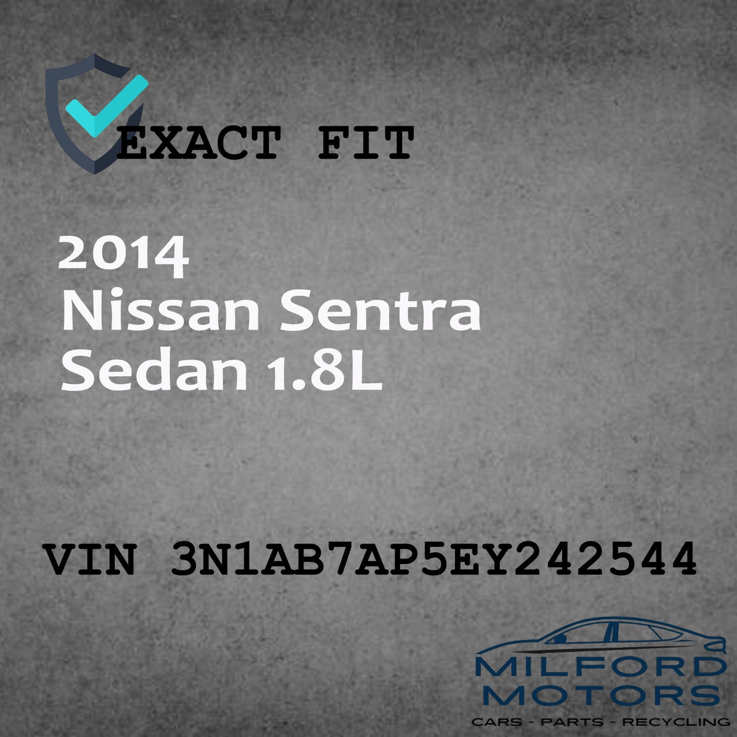 Passenger Side Tail light LID Mounted Fits 2013-2015 Nissan Sentra Sedan 1.8L