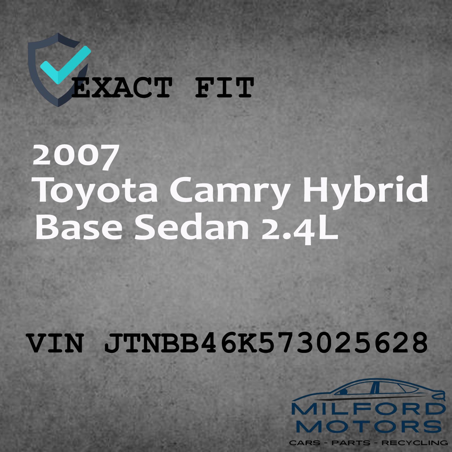 Engine ECM Electronic Control Module  Fits 2007 Toyota Camry Sedan 2.4L