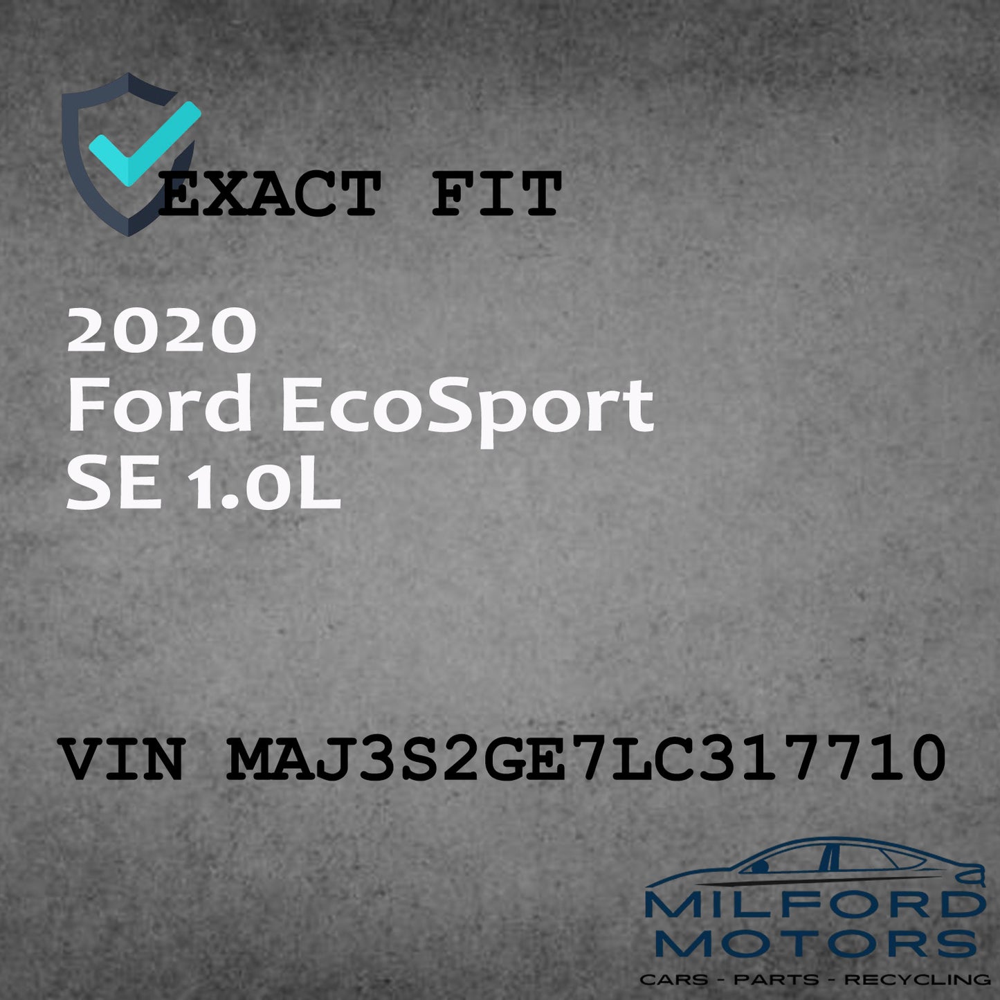 Electronic Control Module Engine/Motor Fits 2018-2021 Ford EcoSport 1.0L