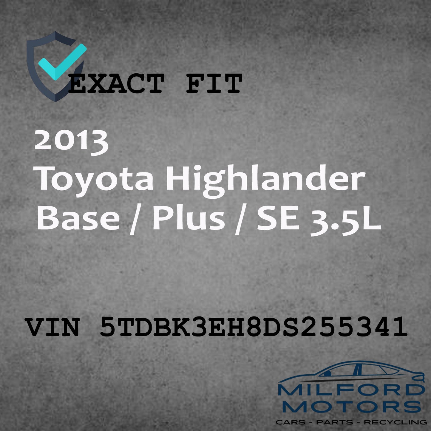 Engine Compartment Fuse Box Fits 2011-2013 Toyota Highlander 3.5L