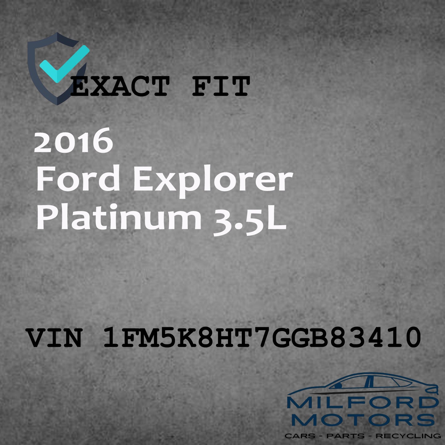 Electronic Control Module Engine/Motor Fits 2016-2019 Ford Explorer 3.5L