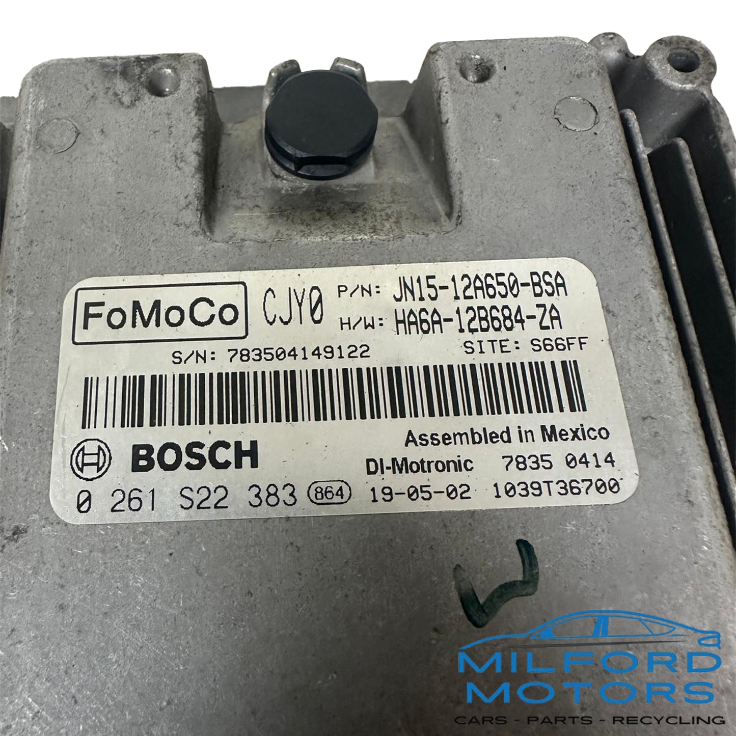 Electronic Control Module Engine/Motor Fits 2018-2021 Ford EcoSport 1.0L