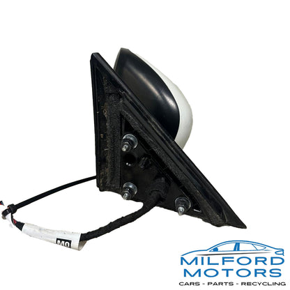 White Driver Side View Mirror Non-Heated Fits 2014-2016 Nissan Rogue 2.5L