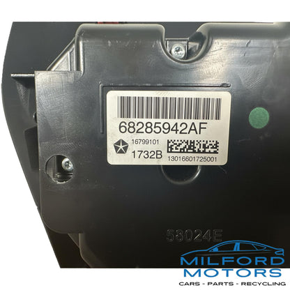 Black Dual Zone Temperature Control Fits 2019-2023 Jeep Cherokee L4 V6