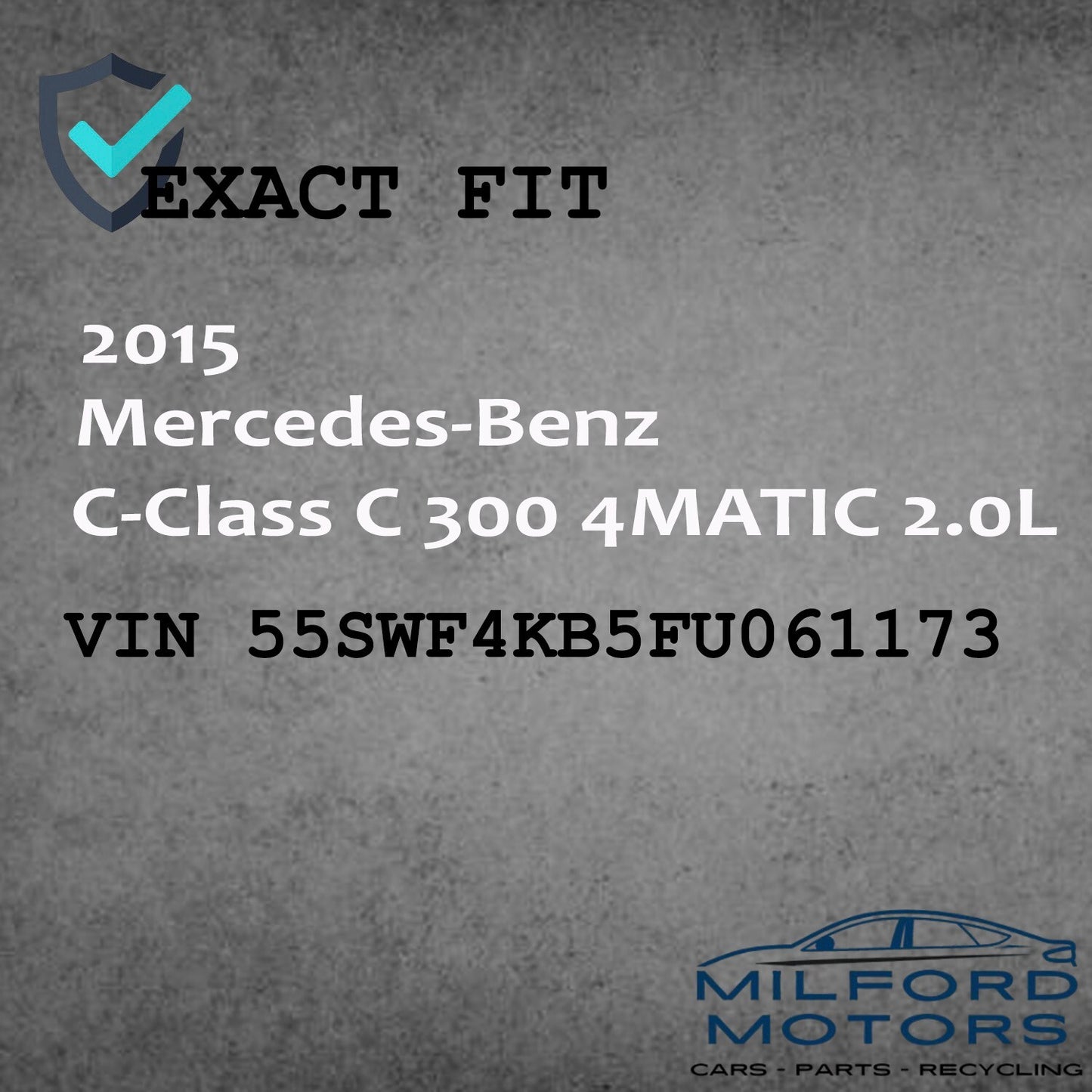 Electronic Control Module Engine/Motor Fits For 2015 Mercedes-Benz C-Class 2.0L