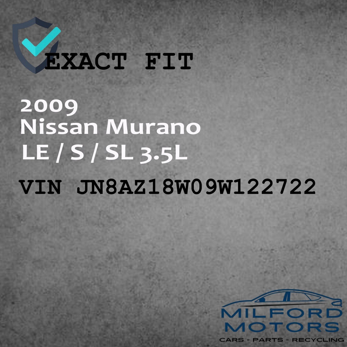 Chassis Control Module CVT Transmission Fits For 2009 Nissan Murano 3.5L