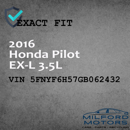 Used Front Roof Console Overhead Fits 2016 Honda Pilot EX-L 3.5L