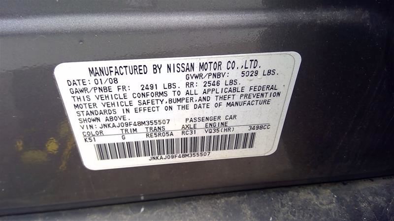 OEM Interior Rear View Mirror w/ Auto Dimming Fits 2009-2014 Nissan 370Z 3.7L