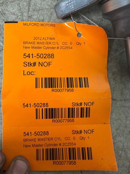 NEW Brake Master Cylinder Fits 2012 Nissan Altima ID: 2C2554