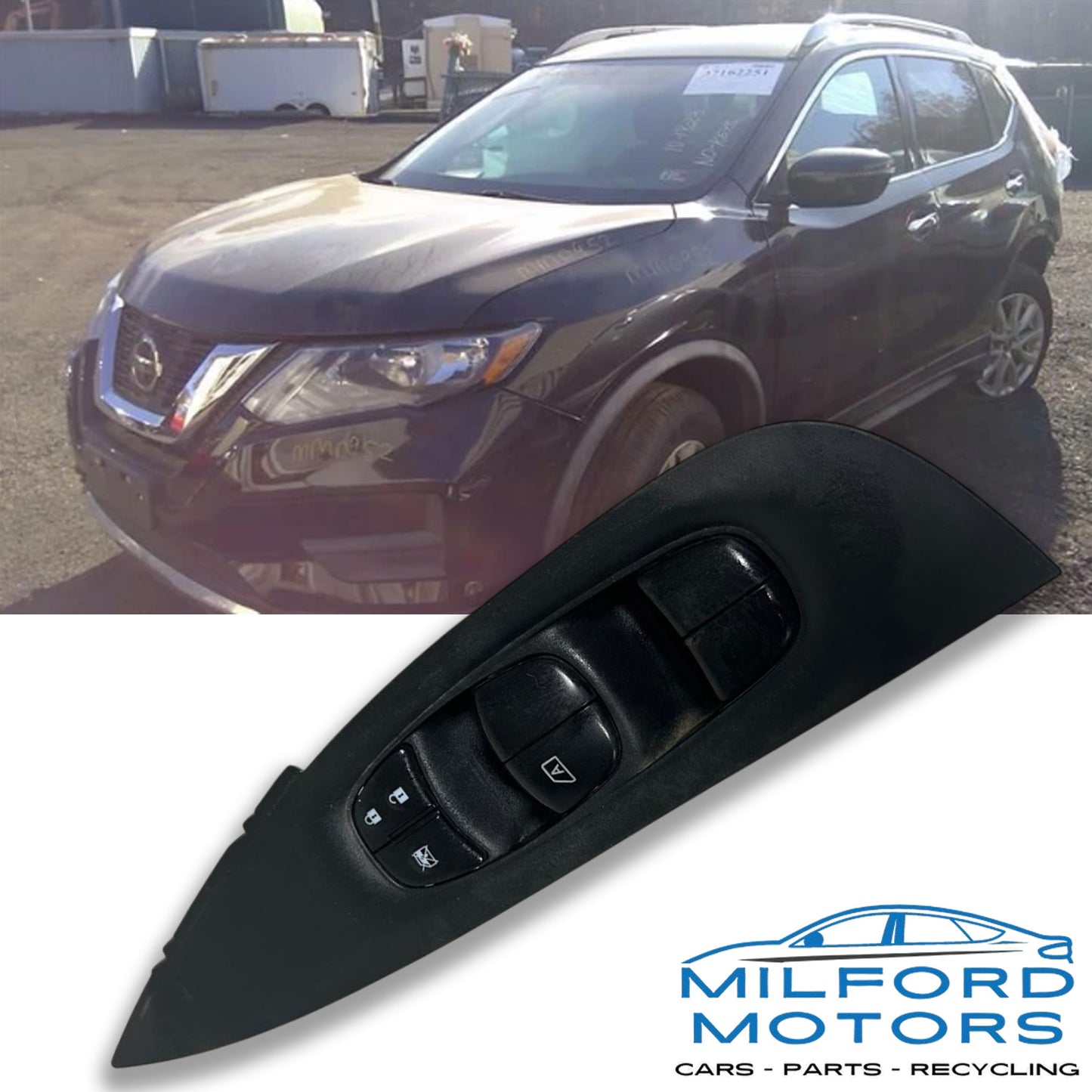 Driver Front Door Switch Driver's Mirror Fits 16-2020 Nissan Rogue Qashqai 2.5L