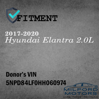 Power Non- Heated Driver Side View Mirror Fits 2017-2020 Hyundai Elantra 2.0L